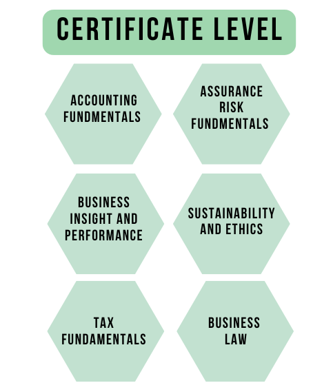 ICAEW Certificate level modules 