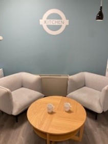 Seating area in Exeter AAT