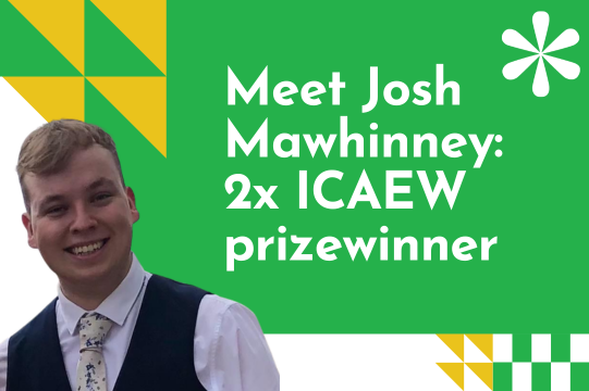 Meet Josh ICAEW prizewinner